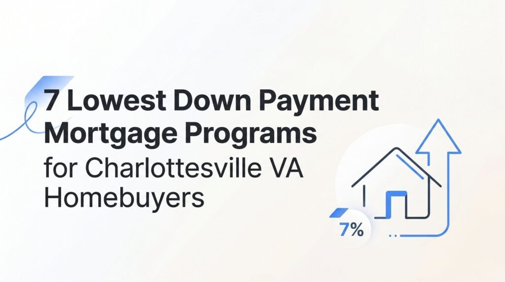 7 Lowest Down Payment Mortgage Programs for Charlottesville VA Homebuyers
