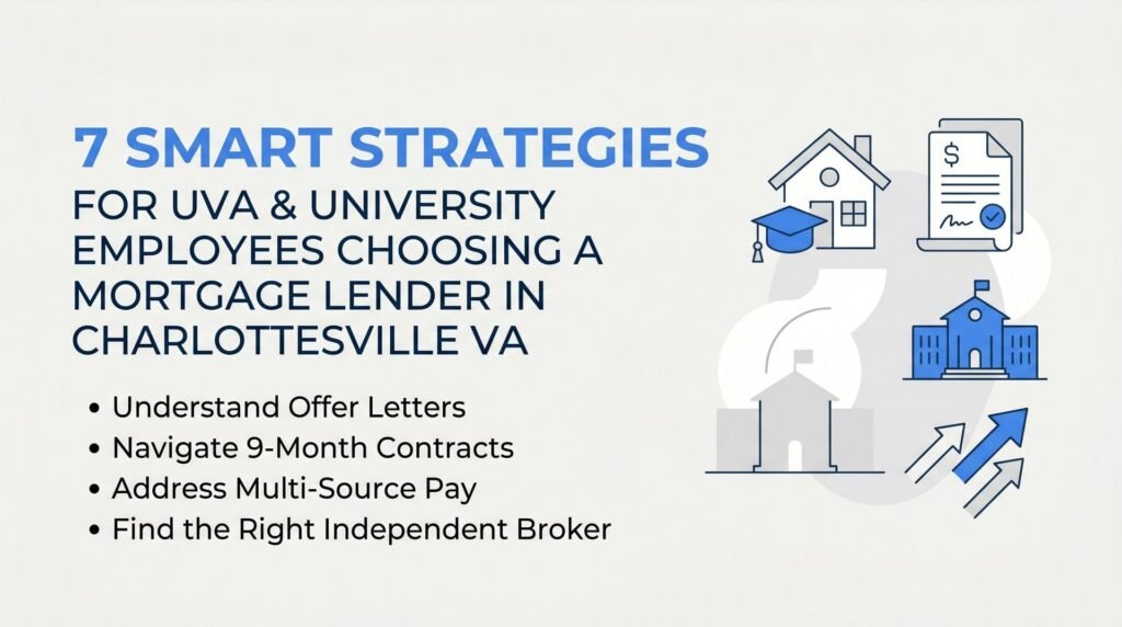 7 Smart Strategies for UVA and University Employees Choosing a Mortgage Lender in Charlottesville VA
