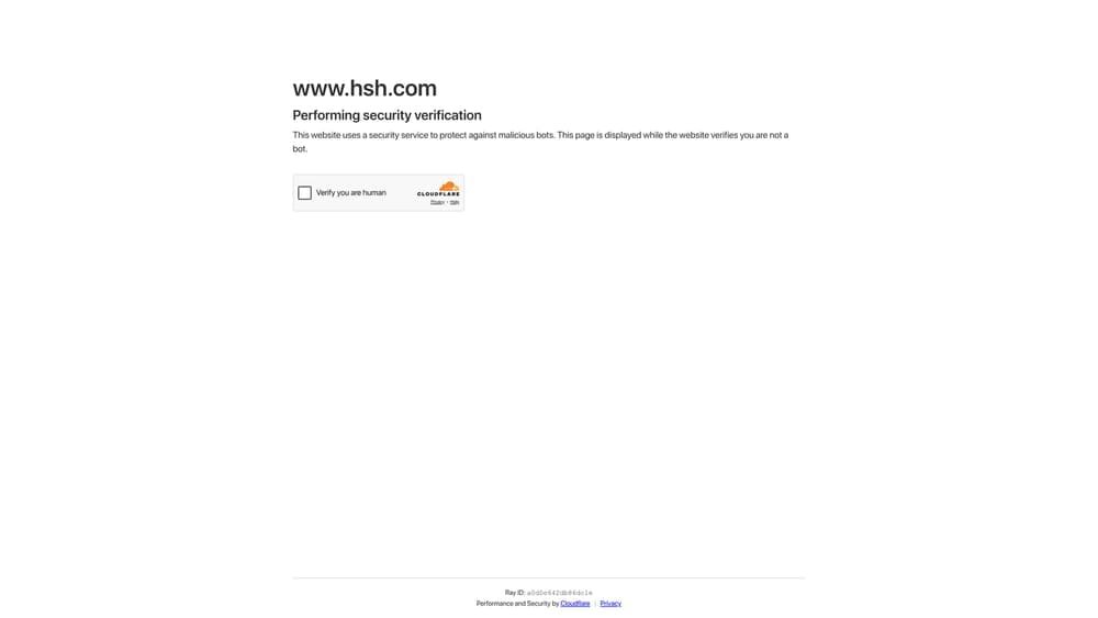 Screenshot of HSH.com Mortgage Calculators website
